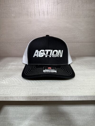 Black front/white mesh snapback